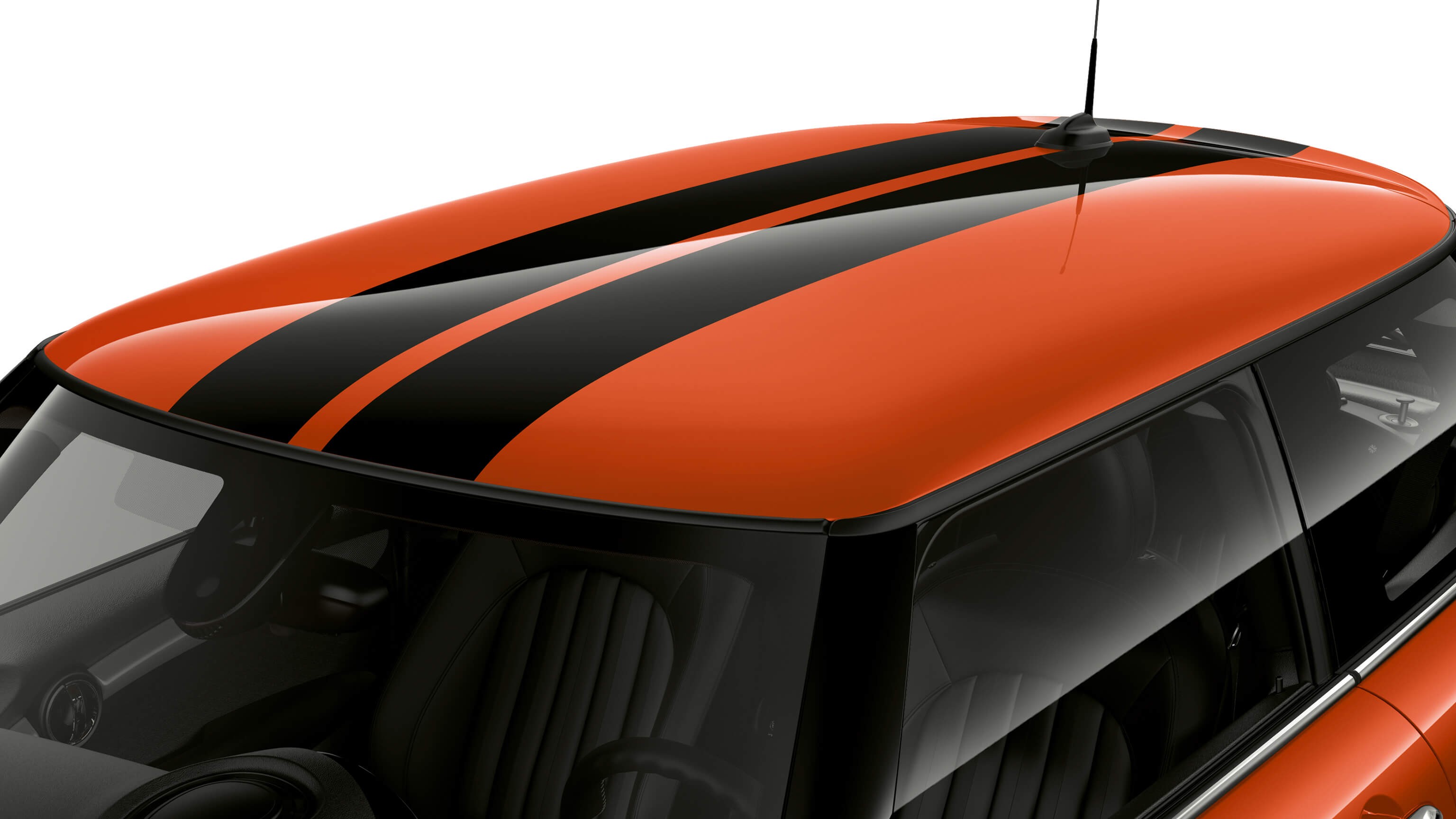 Jet Black Sport Stripes Roof Kit